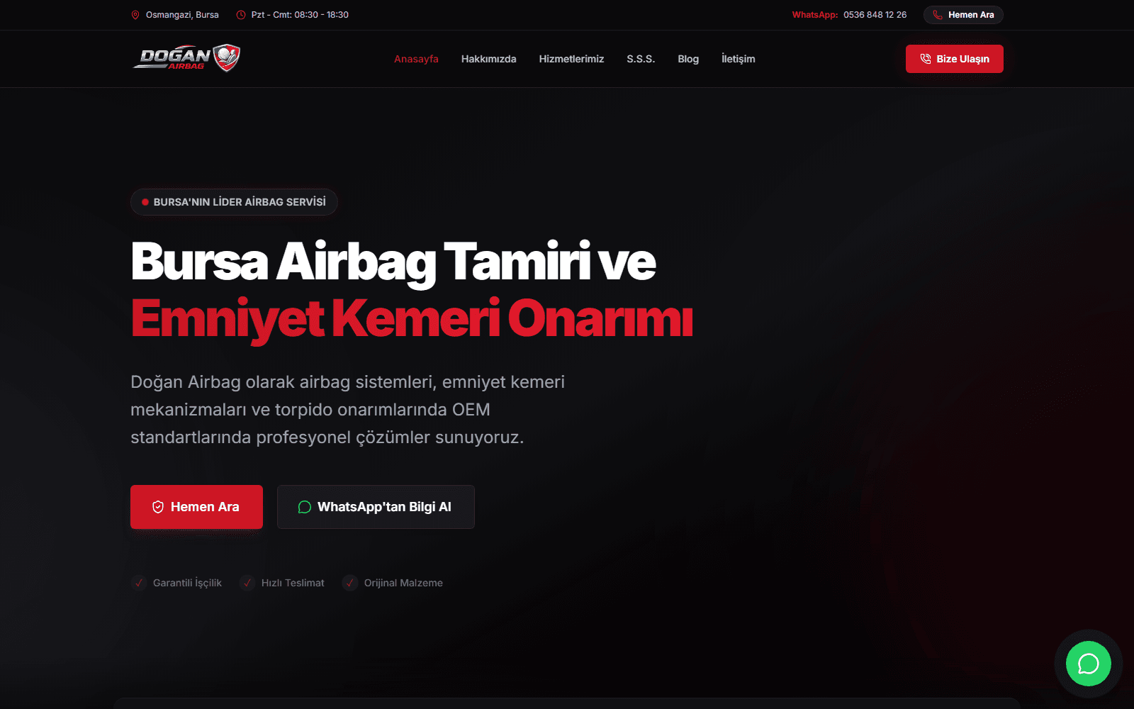 Doğan Airbag ekran görüntüsü